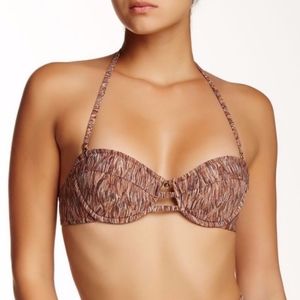 Ale By Alessandra Copper Canyon Bandeau Bikini Top